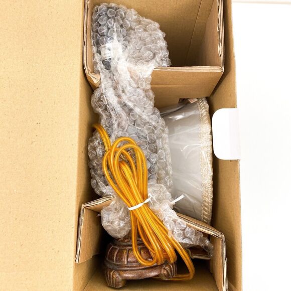 Prestigeline Lamp Tassel Bronze Finish Accent Bellshade MCM VTG Nightstand NEW - Picture 5 of 5